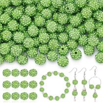Craft Beads TINKRSTUFF 120 unidades de 10 mm de strass verde claro