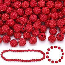 Craft Beads TINKRSTUFF 150 peças de strass vermelho de 10 mm