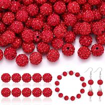 Craft Beads TINKRSTUFF 160 unidades de strass vermelho de 10 mm