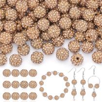 Craft Beads TINKRSTUFF 200 peças de strass marrom claro de 10 mm
