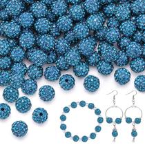 Craft Beads TINKRSTUFF 200 unidades de strass de zircão azul de 10 mm