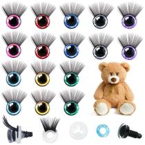 Craft Doll Eyes HINZIC 64 unidades de 12 mm com mistura de cílios e plástico ABS Craft Doll Eyes HINZIC 64 unidades de 12 mm com mistura de cílios e plástico ABS