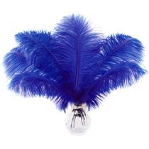 Craft Ostrich Feathers Soarer Royal Blue 15 unidades 30-35 cm