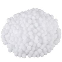 Craft Pompoms Blulu 500 unidades de 1,2 cm de polipropileno branco