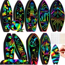 Craft Set Motionchic Summer Surfboard Scratch Cards Kids