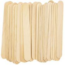 Craft Sticks Pandaspa Jumbo 200 peças de madeira natural de 15 x 2 cm Craft Sticks Pandaspa Jumbo 200 peças de madeira natural de 15 x 2 cm