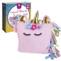 Crafting Kit Pinwheel Crafts Unicorn Pillow para crianças de 6 a 12 anos