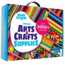 Crafts Chest Blue Squid Arts & Crafts Mais de 3000 unidades com 2 gavetas Crafts Chest Blue Squid Arts & Crafts Mais de 3000 unidades com 2 gavetas