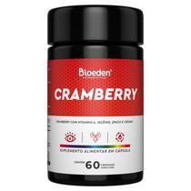 Cramberry - 60 Cápsulas de 500Mg Matéria Prima Importada Cranberry Vitamina A Zinco Selênio Cromo Imune Imunidade