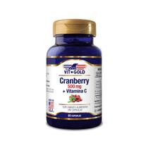 Cranberry 500 mg com Vitamina C Vitgold 60 cápsulas