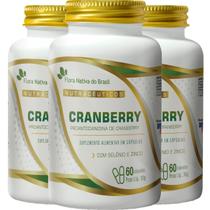Cranberry 500mg 3 X 60 Capsulas - Flora Nativa