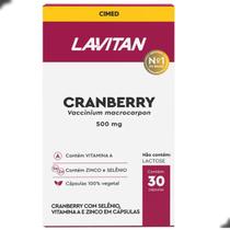 Cranberry 500mg Selenio e Zinco 30 Capsulas Lavitan