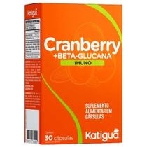 Cranberry + beta-glucana imuno com 30 cápsulas