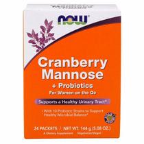 Cranberry com Probióticos Now Foods - 24 Cápsulas (4 Pacotes)