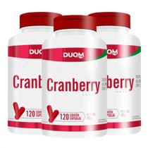 Cranberry Duom com Vitamina C e Cromo 120 Capsulas- 3 Unidades