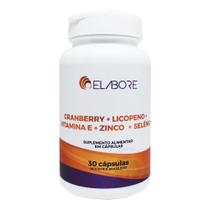 Cranberry + licopeno + vitamina e + zinco + selênio elabore com 30 cápsulas