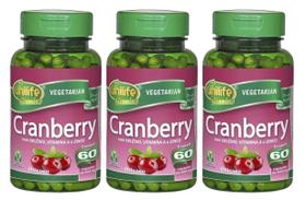 Cranberry Selênio Vitamina A Zinco 60 Cáps - Kit 3 Unidades
