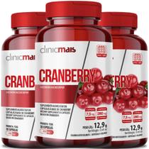 Cranberry Suplemento Alimentar 30 Capsulas 430Mg Kit Com 3 - Clinicmais