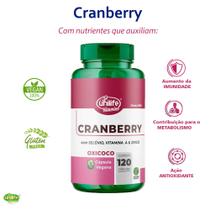 Cranberry Unilife Suplemento em Cápsulas 500 mg 120 cps Vegano