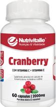 Cranberry + Vit.C + Vit.E 2000mg 60cáps Nutrivitalle