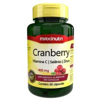 Cranberry Vitamina C + Selênio Zinco 60 Cápsulas Maxinutri