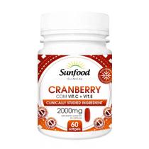 Cranberry + Vitamina C + Vitamina E 60 cápsulas Sunfood