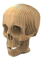 Cranio Cranial Head . Quebra Cabeça 3d. Miniatura Em Mdf