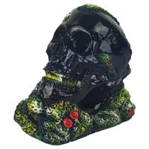 CRANIO de Resina com MUSGO Enfeite de AQUARIO CRANIO de Resina com MUSGO Enfeite de AQUARIO
