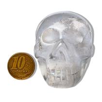 Crânio Quartzo Cristal Pedra Natural 4 a 6cm 100 a 200g TipoB