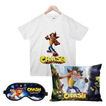 Crash Bandicoot Camisa, Almofada e Máscara de dormir