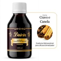 Cravo e Canela Essência para Difusor Climatizador 100ml Essência Hidrossolúvel