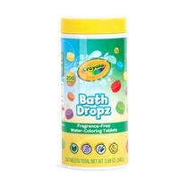 Crayola Bath Dropz 200 Comprimidos Efervescentes que Mudam de Cor Sem Fragrância