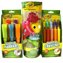 "Crayola Bath Time Fun Bundle Incluindo marcadores de banheira, B