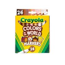 Crayola Canetinhas Laváveis Cores do Mundo 24 cores