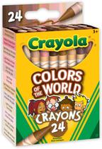Crayola Colors Of The World Skin Tone Crayons, 24 Unidades