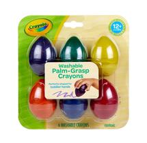 Crayola My First Palm Grip Crayons para crianças pequenas, 6 unidades
