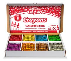 Crayon CRA-Z-Art Bulk Class Pack 400 quilates e 8 cores variadas