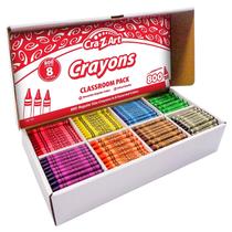 Crayon CRA-Z-Art Bulk Class Pack 800 quilates e 8 cores variadas