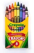 Crayons Crayola 8 por pacote, pacote com 12 unidades para crianças de 3 anos ou mais Crayons Crayola 8 por pacote, pacote com 12 unidades para crianças de 3 anos ou mais