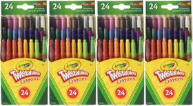 Crayons Crayola Mini Twistable 24 em uma caixa (pacote com 4) Crayons Crayola Mini Twistable 24 em uma caixa (pacote com 4)