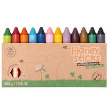 Crayons Honeysticks Super Jumbo - 12 Unidades - Cera de Abelha 100% Pura