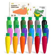 Crayons JUPITEARTH 18 cores para crianças com livro de colorir Crayons JUPITEARTH 18 cores para crianças com livro de colorir