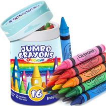 Crayons Officygnet Jumbo 16 cores para crianças de 1 a 3 anos Crayons Officygnet Jumbo 16 cores para crianças de 1 a 3 anos