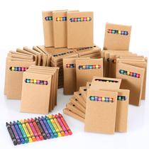 Crayons Trandraft, 125 pacotes, a granel, 8 cores, mini cera embrulhada