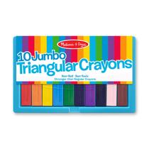 Crayons Triangulares Melissa & Doug - Pacote com 10 Unidades