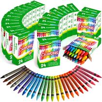 Crayons Uranus & No.1 Bulk, 24 unidades x 24 pacotes, cores variadas
