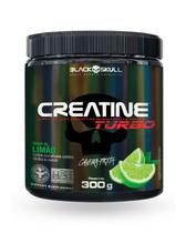 Crea tine Turbo Black Skull 300g Sabor Limão Energ ia, Fo rça Muscular Crea tine Turbo Black Skull 300g Sabor Limão Energ ia, Fo rça Muscular