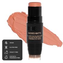Cream Blush NUDESTIX Nudies Matte 3 em 1 em toda a cor do rosto