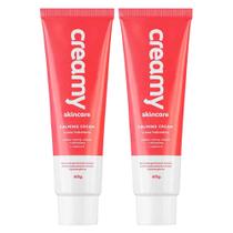 Creamy Creme Hidratante Facial Calming Cream Kit com 2 Unidades
