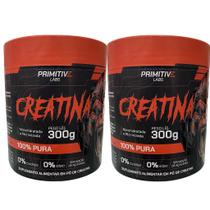 Creatina 100% pura 2x300g - primitiv labs